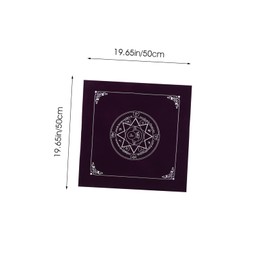 Mikinona Tablecloth for Tarot Cards Non Slip Divination Cloth Eight Pointed Star Design Lightweight and Compact for for Tarot Reading and Activities