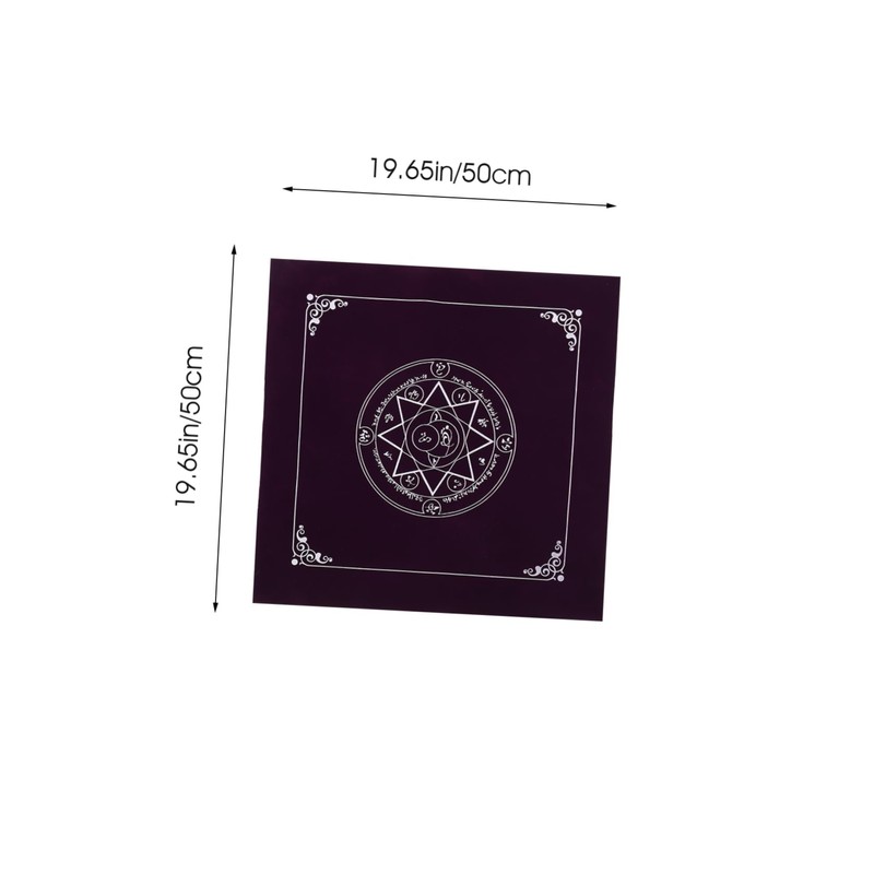 Mikinona Tablecloth for Tarot Cards Non Slip Divination Cloth Eight