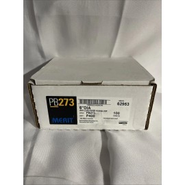 Merit Qty 100 - Merit PB273 / 62953 6” Dia Anti-Load Paper Hook&Loop P400