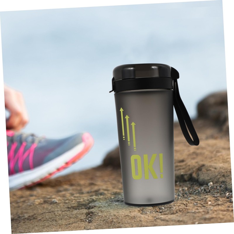 ORFOFE 400ml Portable Sports Water Bottle Lid Blender for Workout