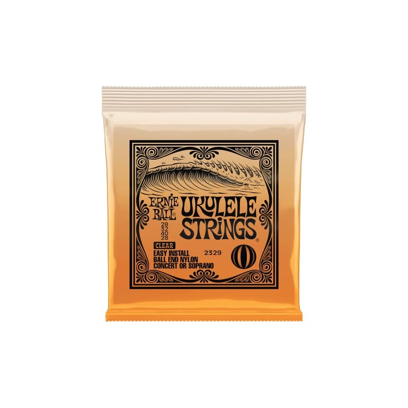 Ernie Ball Ukulele Ball End Nylon Strings, Clear (P02329)