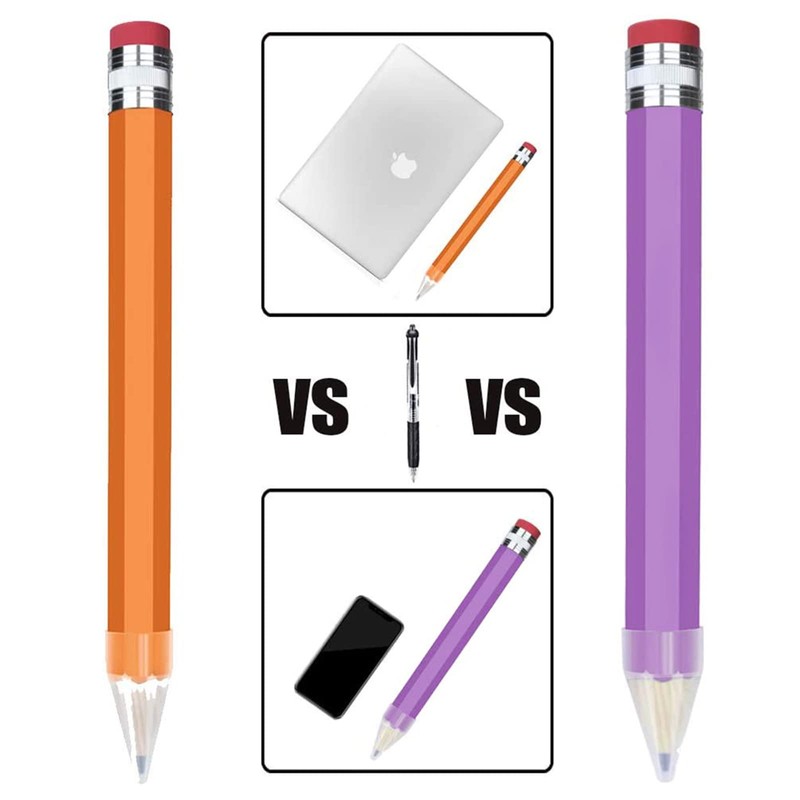 BUSHIBU Giant Pencil, 14 Inch Jumbo Pencils, Funny Big Novelty