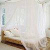 Mosquito Net Bed Canopy, Netting Four Corner Post Curtains Bed