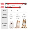 Reflective Nylon Dog Collar with Safety Buckle, Adjustable Pet Collars