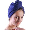LLAMAXY 100% Pure Organic Cotton Hair Towel - Quick Dry