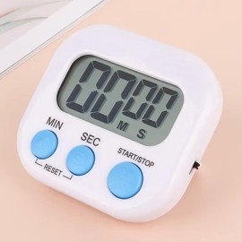 3 Pack Digital Kitchen Timer for Cooking Big Digits Loud Alarm Magnetic Backing Stand Cooking Timers for Baking White