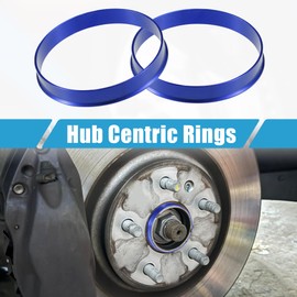 A ABSOPRO Wheel Hub Centering Rings OD 67.1mm to ID 66.1mm Wheel Hub Centering Rings Wheel Seat Centering Spacers Aluminum Alloy Blue (Set of 4)