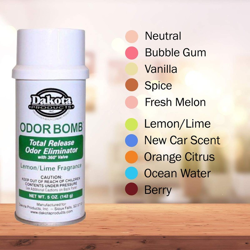Dakota Odor Bomb Car Odor Eliminator - Lemon Lime by