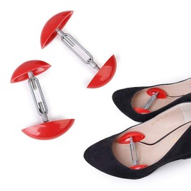 OFKPO 1 Pair Adjustable Shoe Shaper, Shoe Stretcher, Shoe Expander Shoe Shaper, Adjustable, Women Shoe Stretcher, Women Men for High Heels, Boots, Stereotypes (Red), red