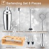 BRIOUT Cocktail Shaker Set, 8-Piece Bartender Kit Include Stand Martini