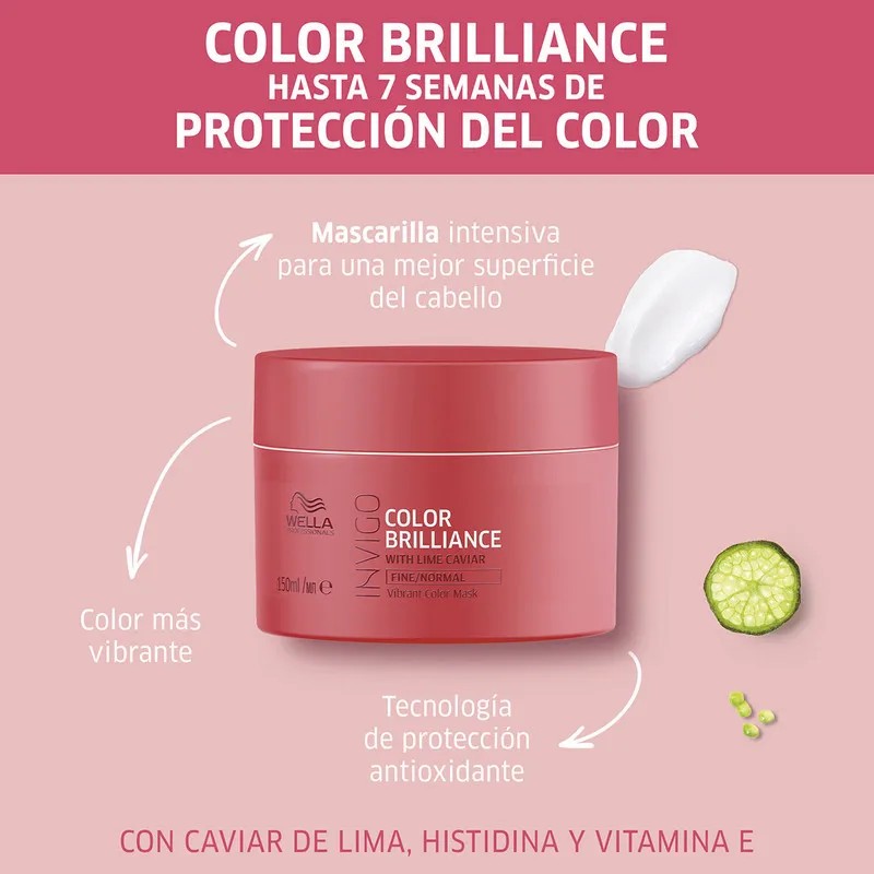 Mascarilla Tratamiento Cabello Teñido Wella Brilliance 150ml