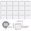 PandaHall Pack of 50 Empty Metal Pans Rectangular Palette Pans
