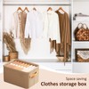 POCHY Folding Wardrobe Storage Box - Cotton and Linen Clothing
