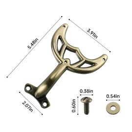 Aulpq Ceiling Fan Blades Arm, for 42-Inch Fan Blade, Compatible with 7740200 -Antique Brass, -5 Pcs