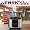 Gourmia Rice Cooker – 3 Qt Capacity, 12 Cup Cooked,