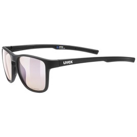 uvex lvl up BLUE CV - Gaming Glasses for Men and Women - with Blue Light Filter - Contrast Enhancing - Black Matt/Yellow - One Size, black