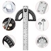 2in1 Multifunctional Magnetic Straight and Angle Measuring Ruler Woodworking Scribe