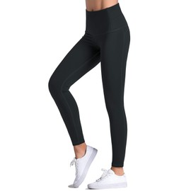 Dragon Fit Compression Yoga Pants Power Stretch Workout Leggings with High Waist Tummy Control (Medium, Ankle-Charcoal Grey)