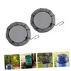 IWOWHERO 2pcs Rain Grill Tape Lid Water Buckets Cover Expandable