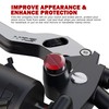 MZS Mirror Hole Plugs Motorcycle Mirrors Blanking Cover Caps Universal