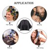 ​Black Makeup Cape Short Barber Cape, Waterproof Nylon Salon Hair