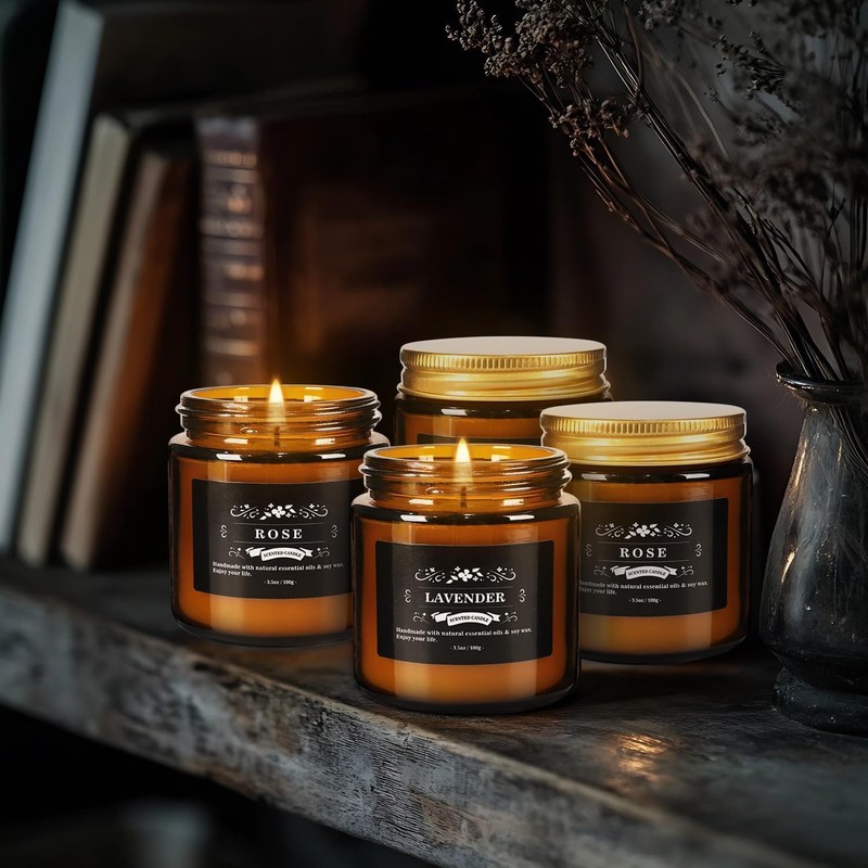 YOROXRG 12 Pcs Scented Candles with Added Natural Essential Oils,