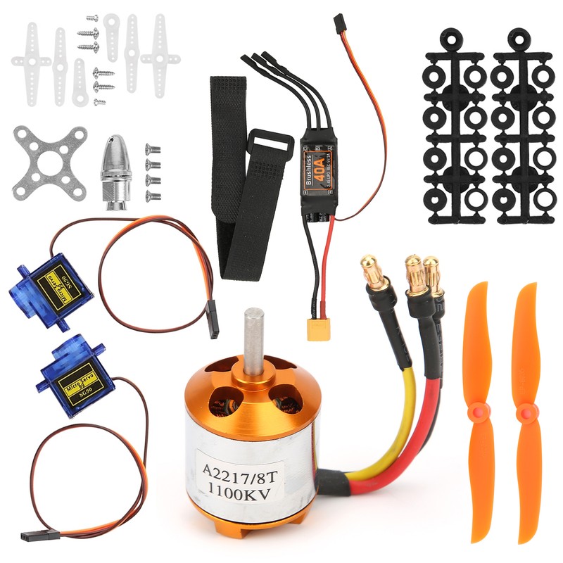 2217 KV1100 Motor 1060 Propeller 9G Servo 40A XT60 ESC