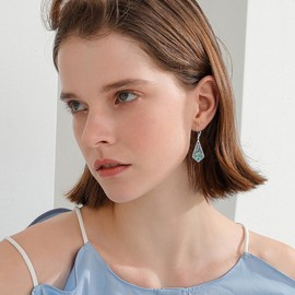 Sterling Silver Dragonfly Earrings for Women with Abalone Shell Elegant Silver Diamond Shape Filigree Dangle Lever Back Earrings Jewelry Gift for Her