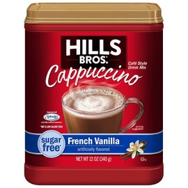 Hills Bros. Flavor Coffee (Sugar-Free French Vanilla, 12 Ounce (Pack of 4)