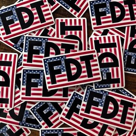 FDT American Flag Vinyl Stickers:_Pack of 5_American Flag