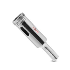 Luomorgo 5 Pcs 13mm/1/2 inch Diamond Hole Saw, 1.1 inch Cutting Depth Diamond Drill Bits for Glass, Ceramic, Marble, Porcelain, Tile, Granite, Quartz, Gemstone