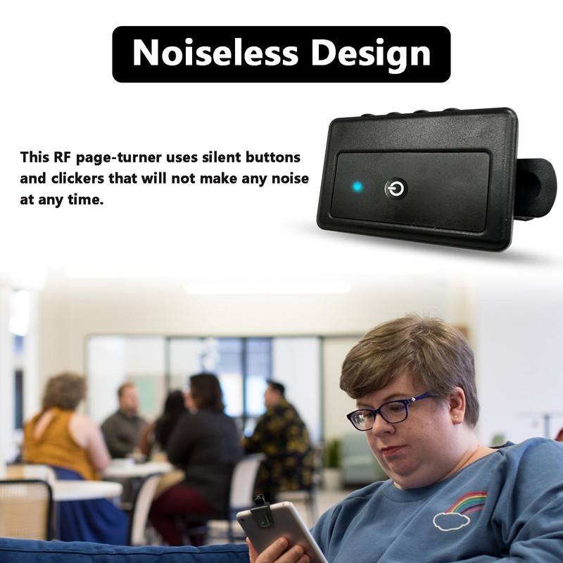 Remote Control Page Turner for Kindle Reading-Remotely Click Page Turner