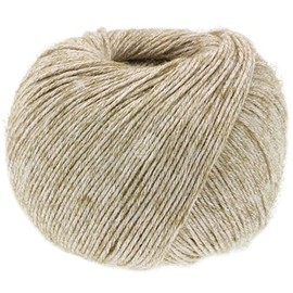 LANA GROSSA Diversa | Leichtes Baumwoll-Mischgarn mit zartem Melange-Effekt | Handstrickgarn aus 74% Baumwolle & 26% Viskose | 50g Wolle zum Stricken & Häkeln | 210m Garn