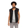 VICTORIOUS Distressed Denim Jean Vest Jacket DK101 - Classic Black