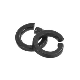 sourcing map M8 Split Lock Washer, 100Pcs Carbon Steel Spring Lock Washers Metal Split Ring Washer for Screw Bolts Machinery