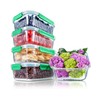 NutriChef 5-Piece Food Storage Containers - 35.86 oz Stackable Superior