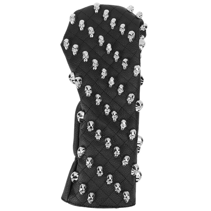 Golf PU Skull Wooden Club Head Protector Cover Headcover Protector