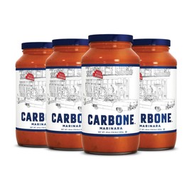 Carbone Marinara Pasta Sauce | Tomato Sauce Made with Fresh & All-Natural Ingredients | Non GMO, Vegan, Gluten Free, Low Carb Pasta Sauce, 24 Fl Oz (Pack of 4)