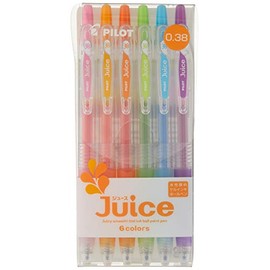 Pilot Gel Ballpoint Pen Juice 0.38, 6 Color Set (LJU-60UF-6C)