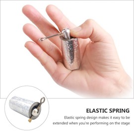 HEALLILY 2pcs Pocket Wand Metal Retractable Magic Wand Stage Props Expandable Power Props