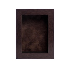 CountryArtHouse 5x7 Brown Shadow Box Frame with A 1 3/4" Usable Depth Includes Brown Suede Acid-Free Backing, UV Resistant Acrylic, & Hanging Hardware