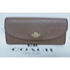 Coach cross grain leather Slim Envelope F54009 Wallet Saddle 2