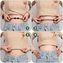 Memogizz Sweater Tuck Band (23'' - 62''), Adjustable Elastic Band, Tool for Shirts & Sweaters, Suitable for Waist Size Between 23'' - 62''