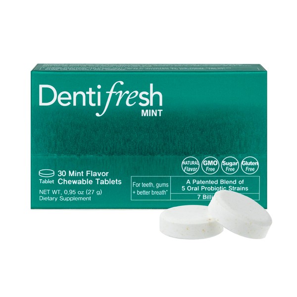 K-Nutra Dentifresh Mint Xylitol Tabs – Oral Probiotics for Bad