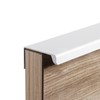 JNRFTY Pack of 10 White Handles Hidden Modern Furniture Handles