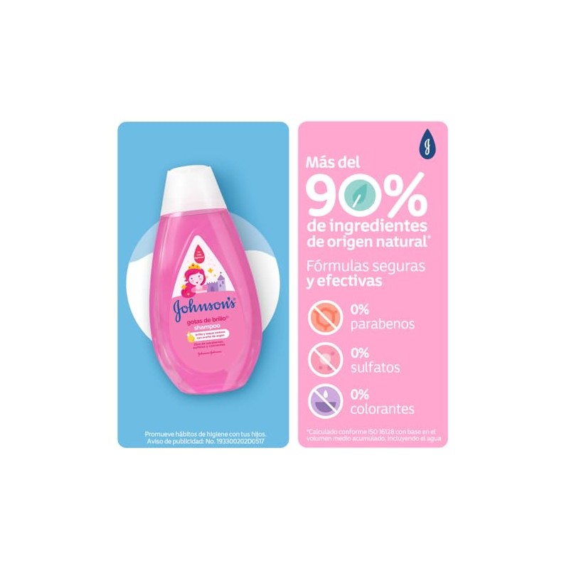 Johnson'S, Shampoo Gotas De Brillo 400 Ml