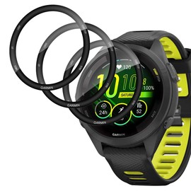 GEEMEE 3 Pack compatible with Forerunner 265S Screen Protector, HD Clear Flexible Screen Protector, Anti-Scratch Anti-Bubble Screen Protective Film -Black