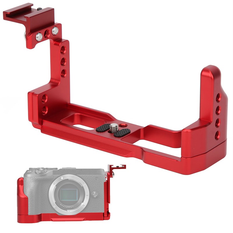 Metal Microphone Stand L Quick Release Plate Vertical Shooting Handle