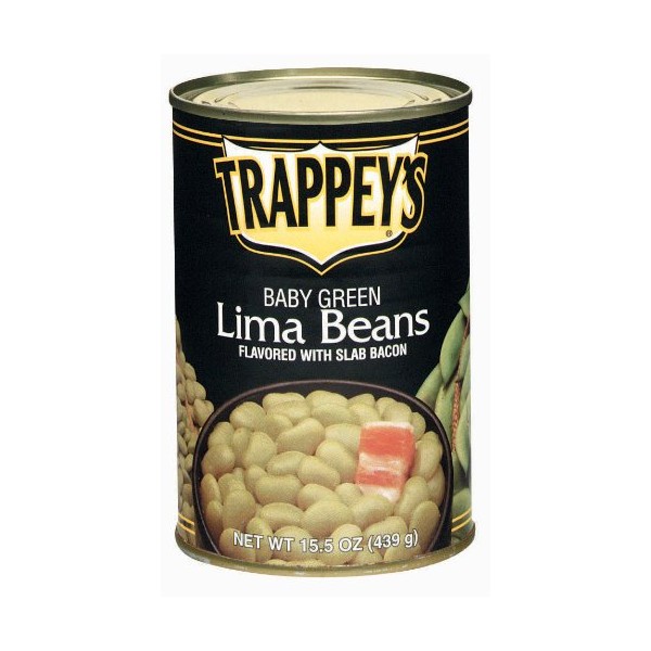 Trappey's Baby Green Lima Bean With Bacon, 15.5000-Ounce (Pack of 6)