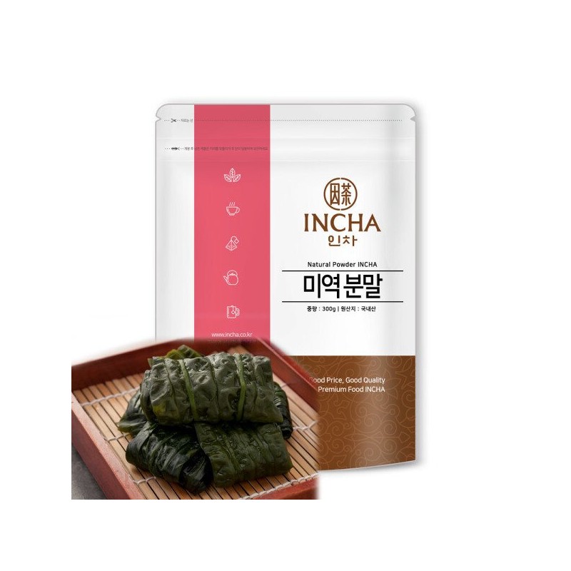 Incha 국내산 미역 가루 분말 300g Korean Seaweed Powder 300g